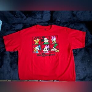 Mickey & Friends  YOUTH size XL red tshirt